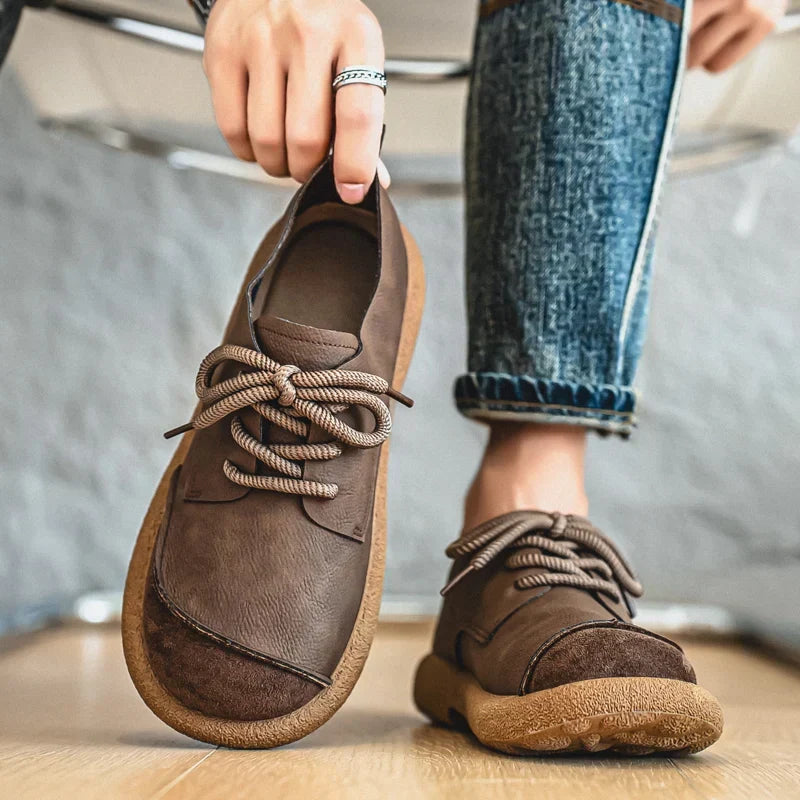 Men's Sneakers | Lace-Up Textured Toe