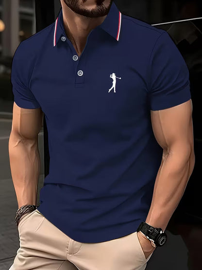 Crosby | Casual Short-Sleeve Golf Printed Shirt