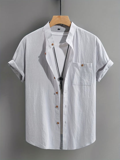 Stefan | Classic Button Short Sleeve Shirt