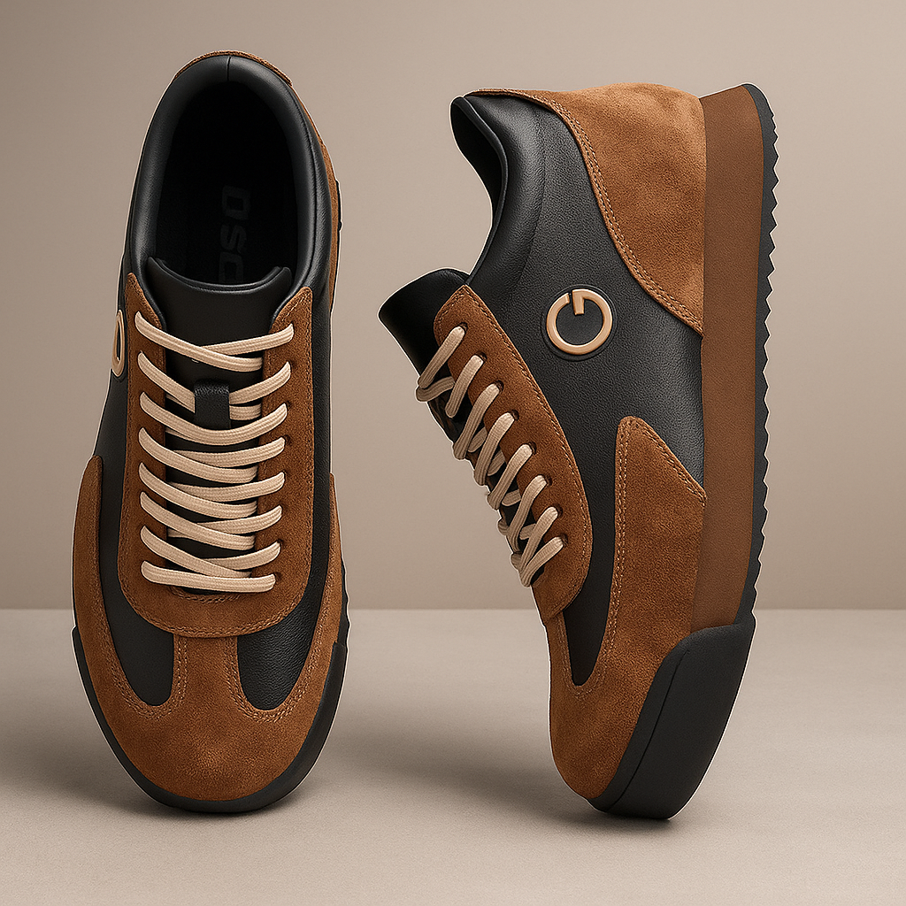 Men’s Sneakers | Lace-Up Contrast Panels