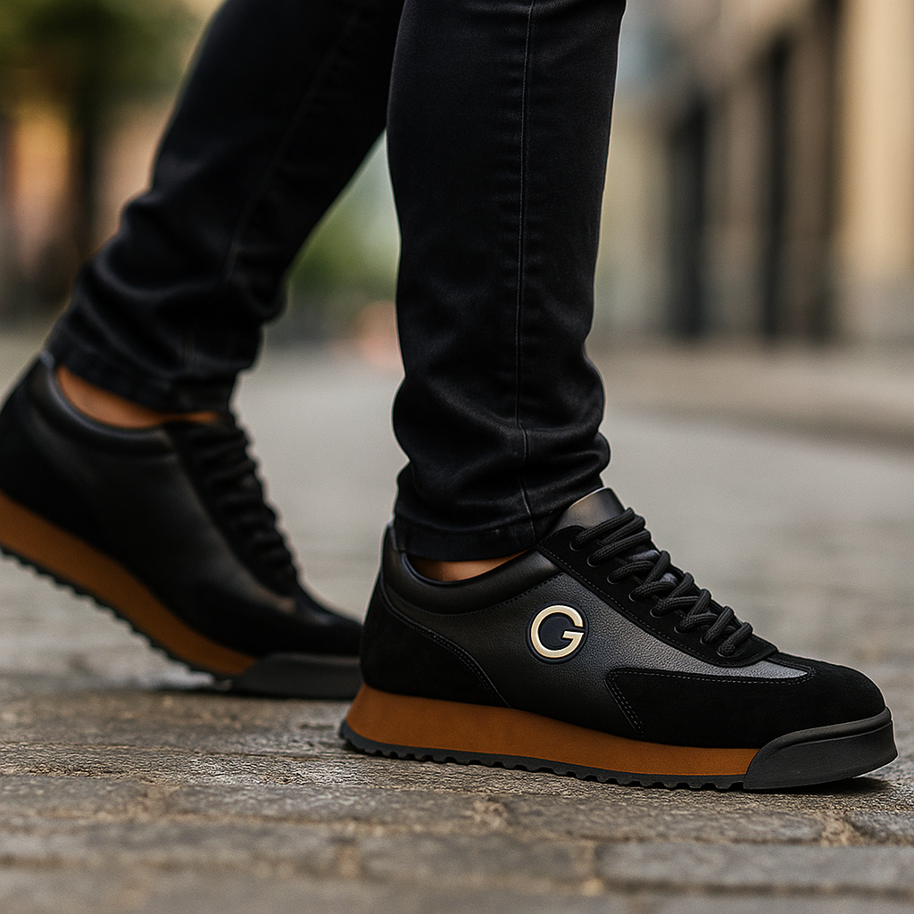 Men’s Sneakers | Lace-Up Contrast Panels