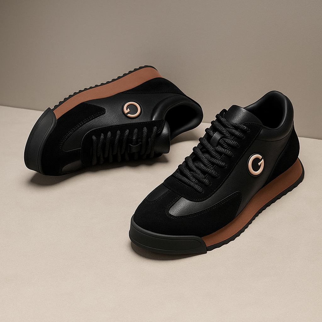 Men’s Sneakers | Lace-Up Contrast Panels