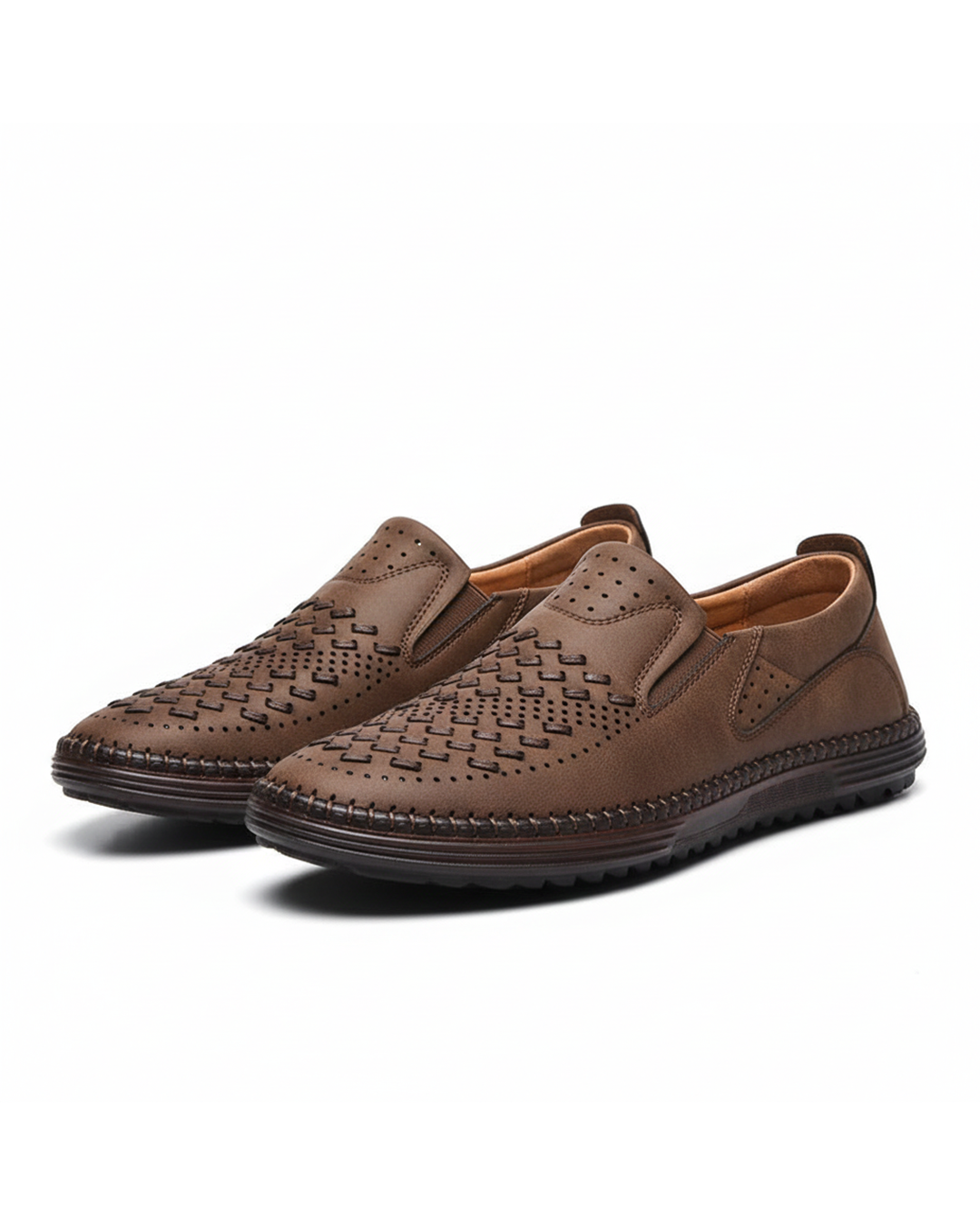 Men's Loafers | Perforated Textured Upper