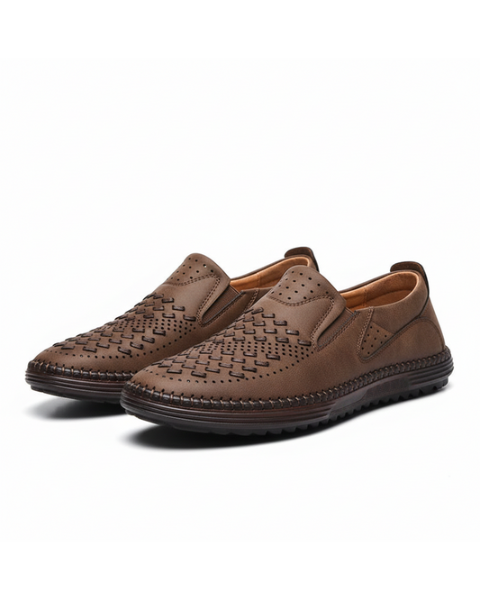 Men's Loafers | Perforated Textured Upper