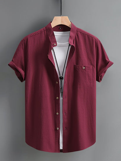 Stefan | Classic Button Short Sleeve Shirt