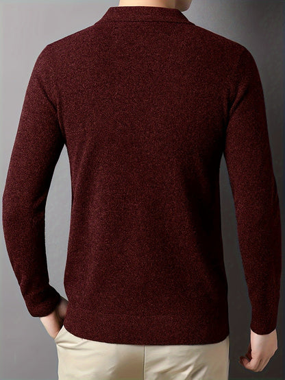 Wesley | Refined Collared Polo Sweater