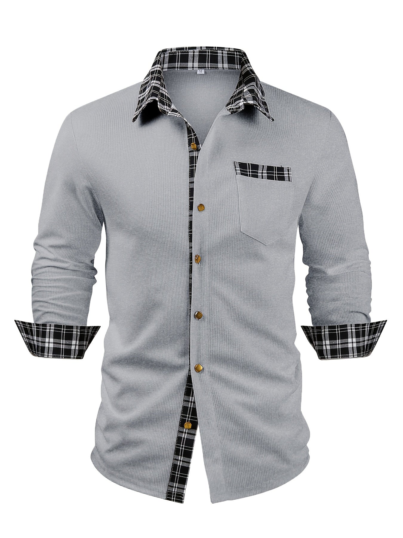 Desmond | Textured Contrast-Trim Shirt