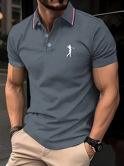 Crosby | Casual Short-Sleeve Golf Printed Shirt