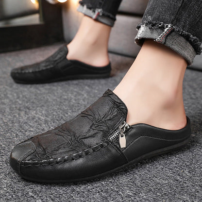 Men's Comfortable Loafers | Casual Embossed Mule