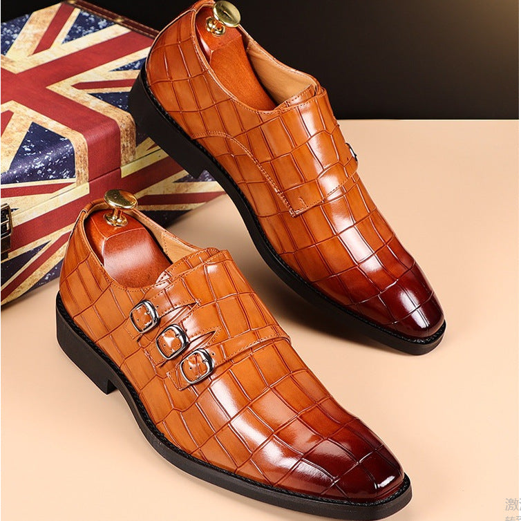 Men's Monk Strap Shoes | Square Toe