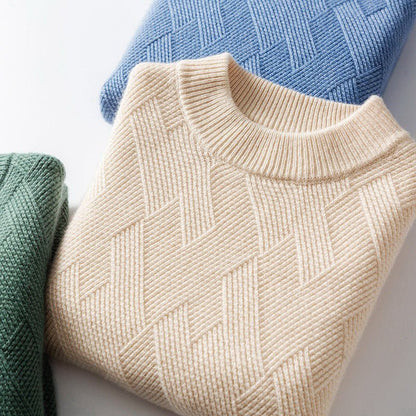 Men's Soft Sweater Pattern Knit