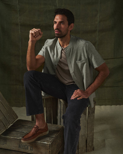 Men's Slip on Shoes | Low-Cut Stitched Upper