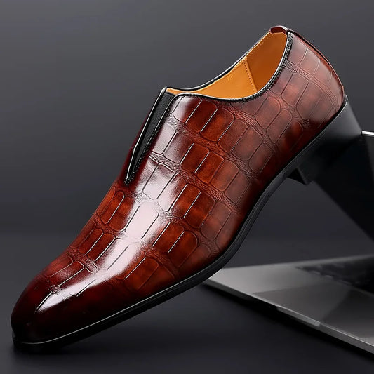 Men's Dress Shoes | Slip-On Textured Upper