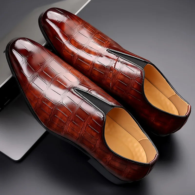 Men's Dress Shoes | Slip-On Textured Upper