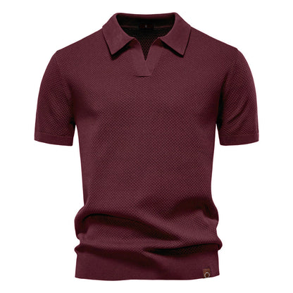 Harvey | Classic Textured Polo Shirt