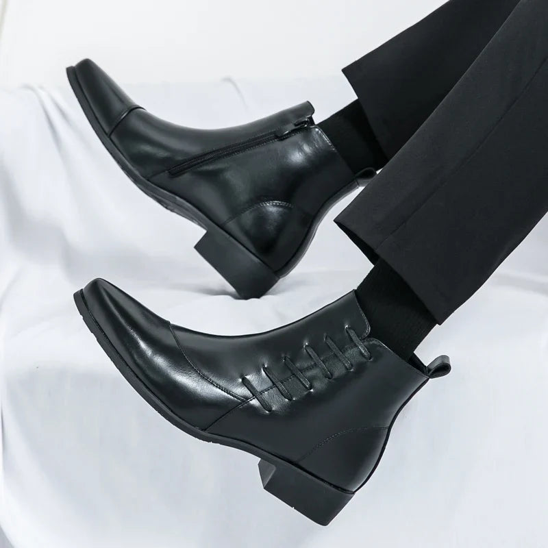 Logan Leather Chelsea Boots