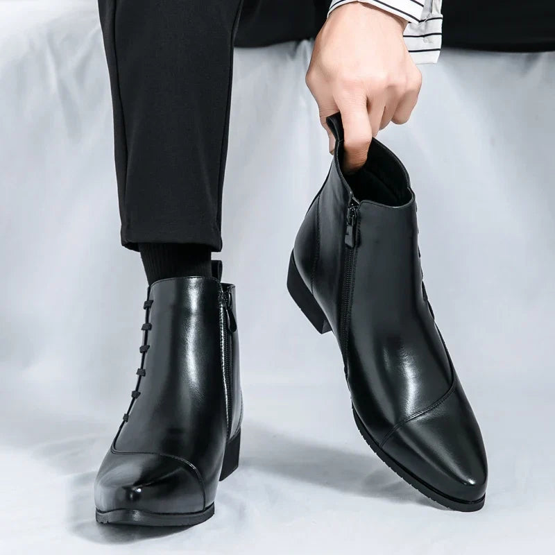 Logan Leather Chelsea Boots