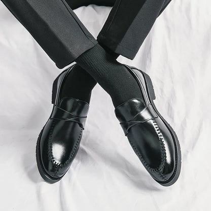 Dominic Leather Dress Loafers