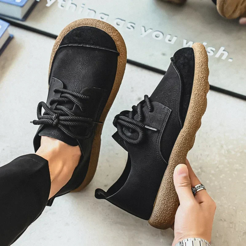 Men's Sneakers | Lace-Up Textured Toe