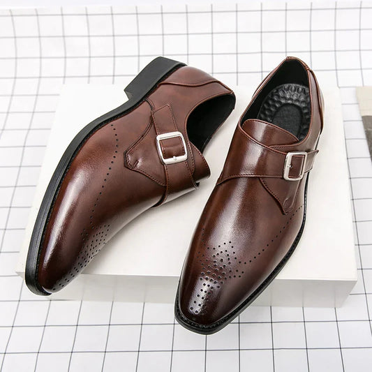Men's Dress Shoes | Single Strap Buckle Design