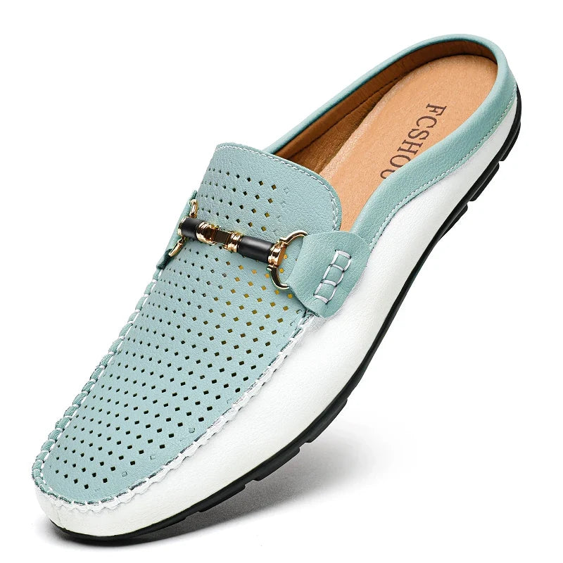 Kyle Orthopedic Leather Mules