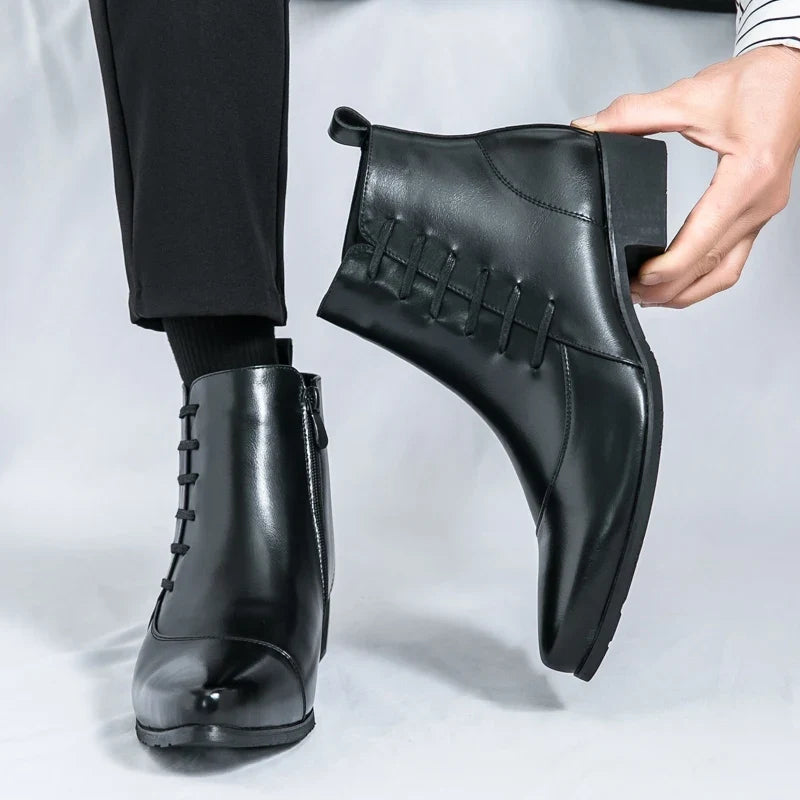 Logan Leather Chelsea Boots