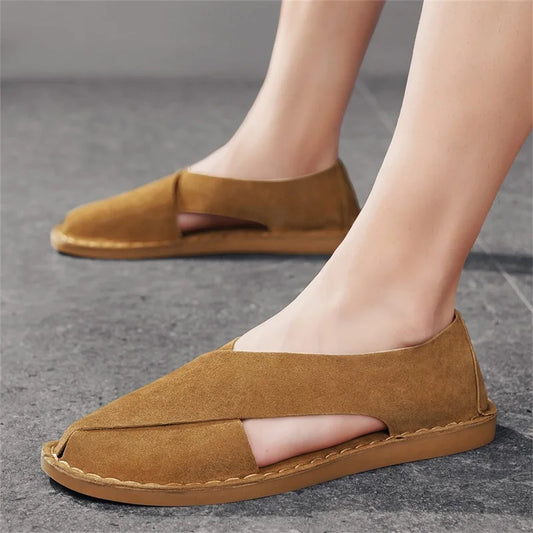 Sonny Handcrafted Leather Slippers