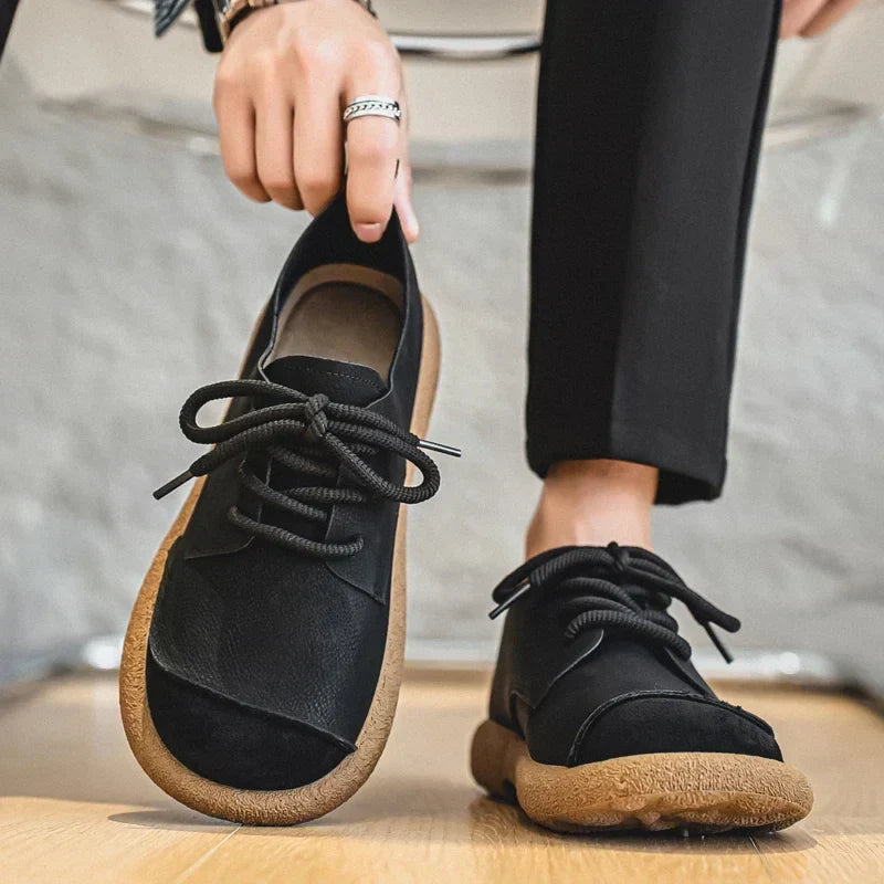 Men's Sneakers | Lace-Up Textured Toe