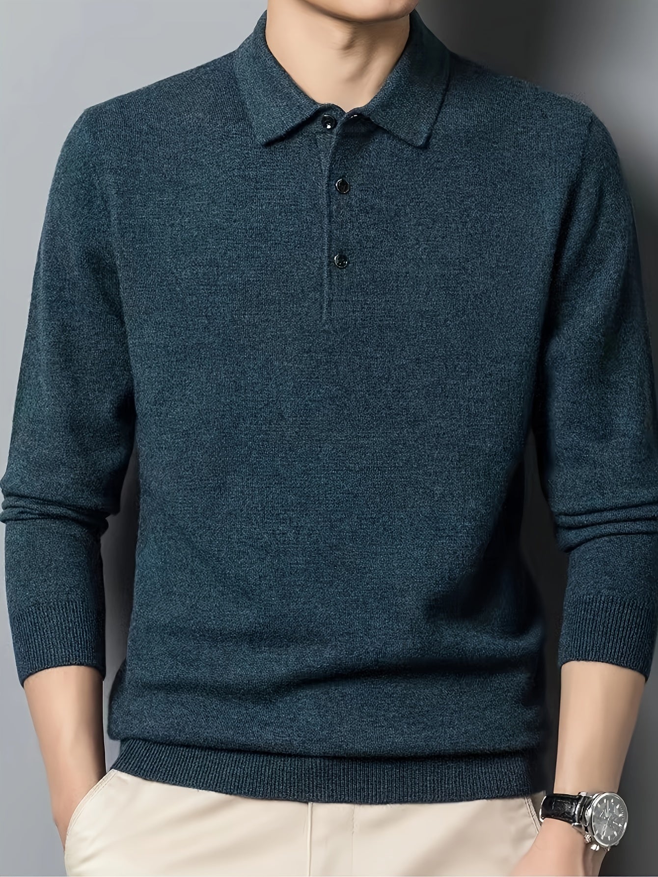 Wesley | Refined Collared Polo Sweater