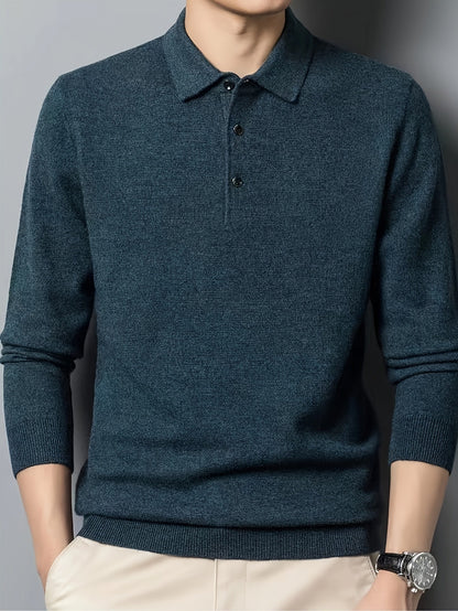 Wesley | Refined Collared Polo Sweater