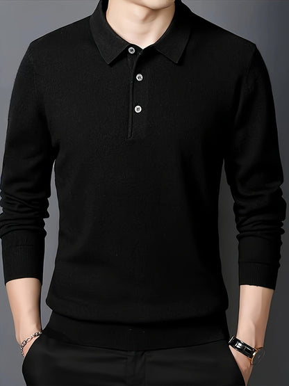 Wesley | Refined Collared Polo Sweater