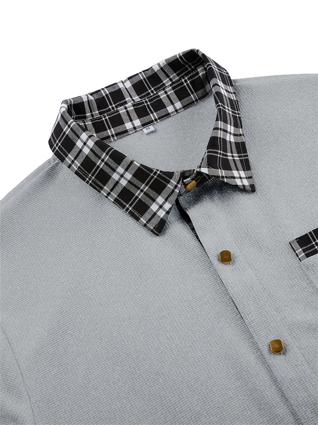Desmond | Textured Contrast-Trim Shirt