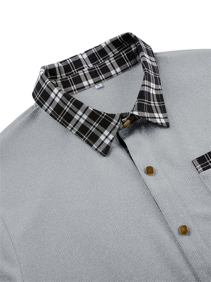 Desmond | Textured Contrast-Trim Shirt