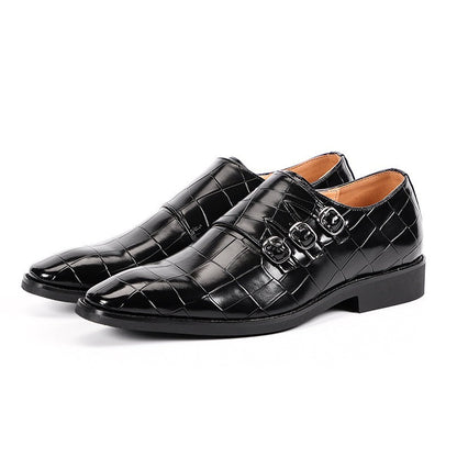 Men's Monk Strap Shoes | Square Toe
