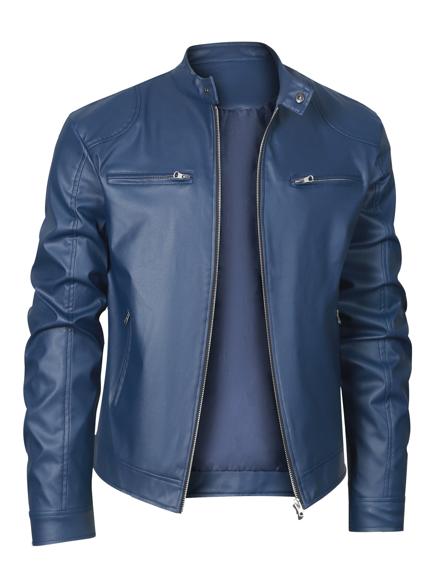 Marcus | Stand-Collar Moto Jacket