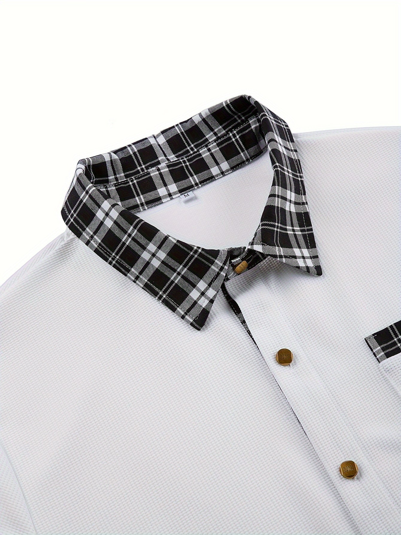 Everett | Textured Contrast-Trim Shirt