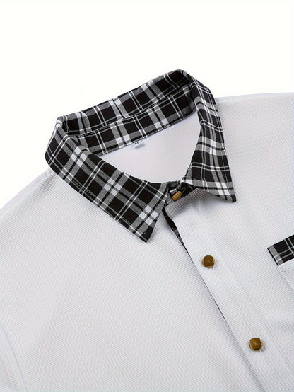 Desmond | Textured Contrast-Trim Shirt