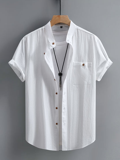 Stefan | Classic Button Short Sleeve Shirt