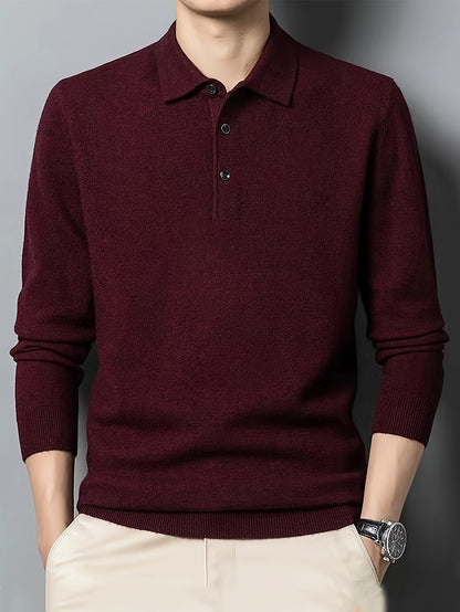 Wesley | Refined Collared Polo Sweater