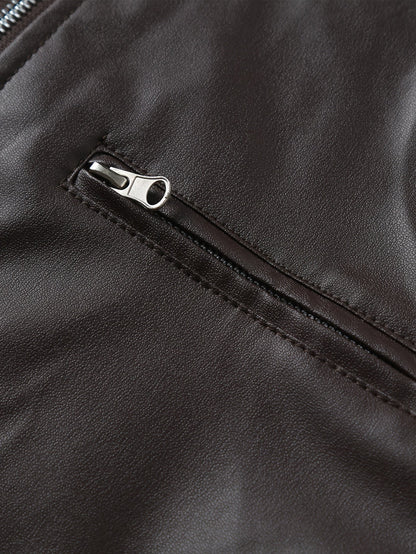 Marcus | Stand-Collar Moto Jacket