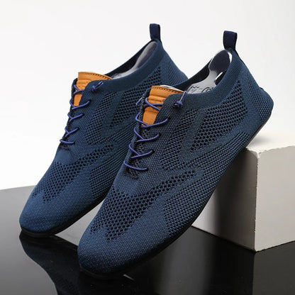 Men's Slip on Shoes | Low-Top Knit Lace Detail