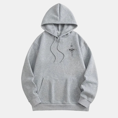 Men's Graphic Pullover Hoodie Vintage Compass