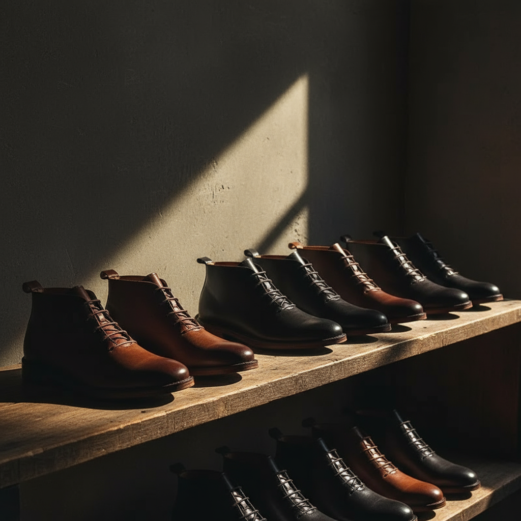 Men's Slip on Shoes | Minimal Lace-Up Ankle