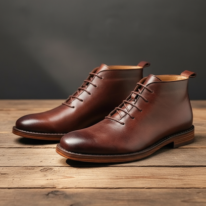 Men's Slip on Shoes | Minimal Lace-Up Ankle