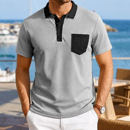 Ethan | Contrast Pocket Polo Shirt