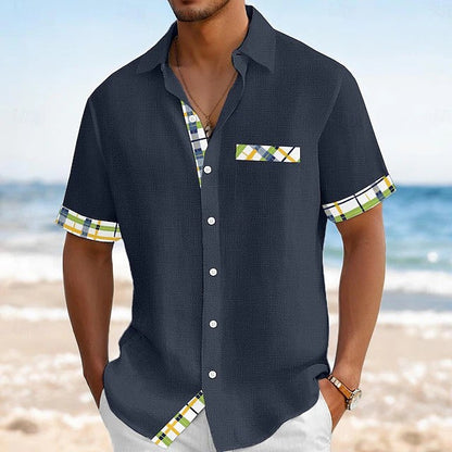 Elliot | Tropical Trim Resort Shirt