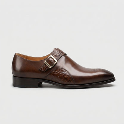 Men's Monk Strap Shoes | Brown