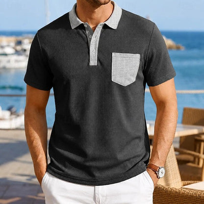 Ethan | Contrast Pocket Polo Shirt